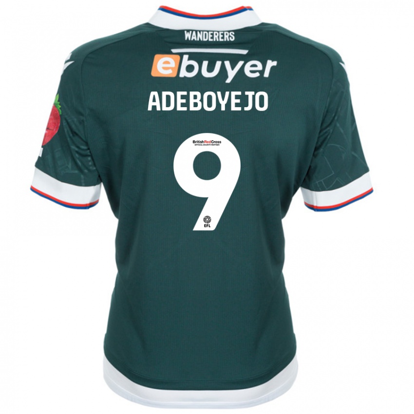 Niño Camiseta Victor Adeboyejo #9 Verde Oscuro 2ª Equipación 2024/25 La Camisa Chile