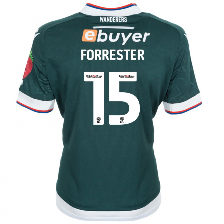 Niño Camiseta Will Forrester #15 Verde Oscuro 2ª Equipación 2024/25 La Camisa Chile