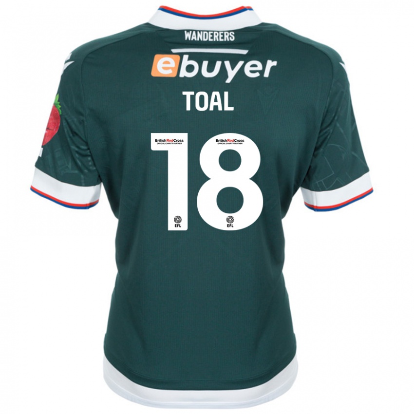 Niño Camiseta Eoin Toal #18 Verde Oscuro 2ª Equipación 2024/25 La Camisa Chile