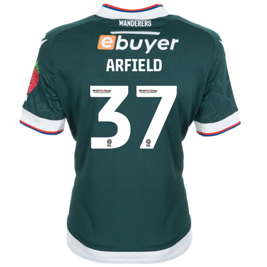 Niño Camiseta Scott Arfield #37 Verde Oscuro 2ª Equipación 2024/25 La Camisa Chile