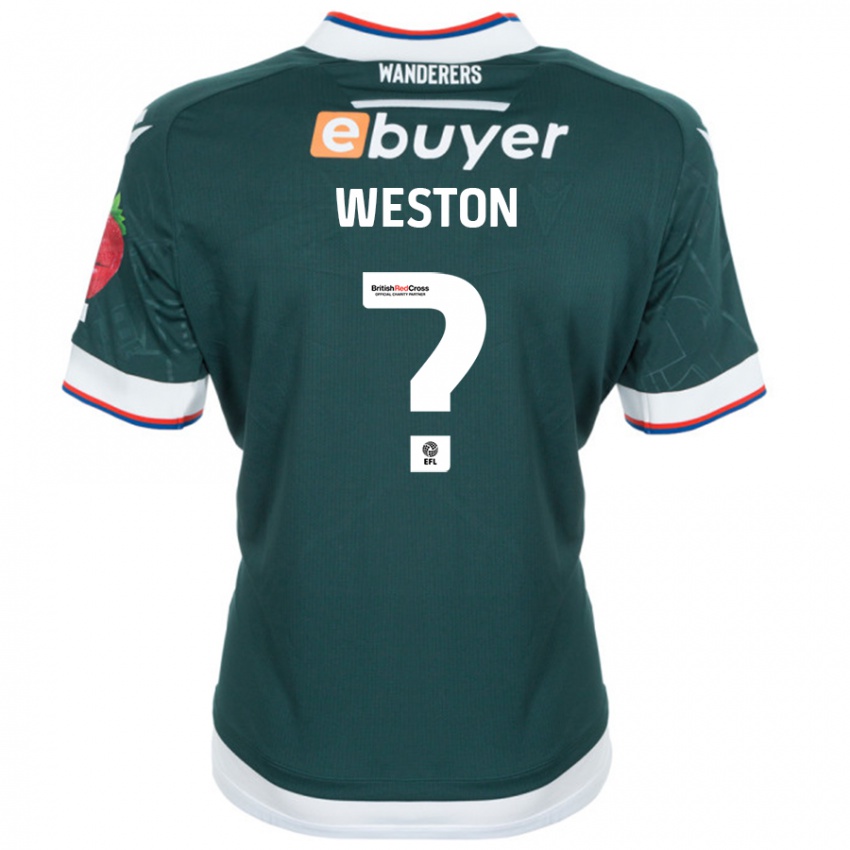 Niño Camiseta Ajay Weston #0 Verde Oscuro 2ª Equipación 2024/25 La Camisa Chile