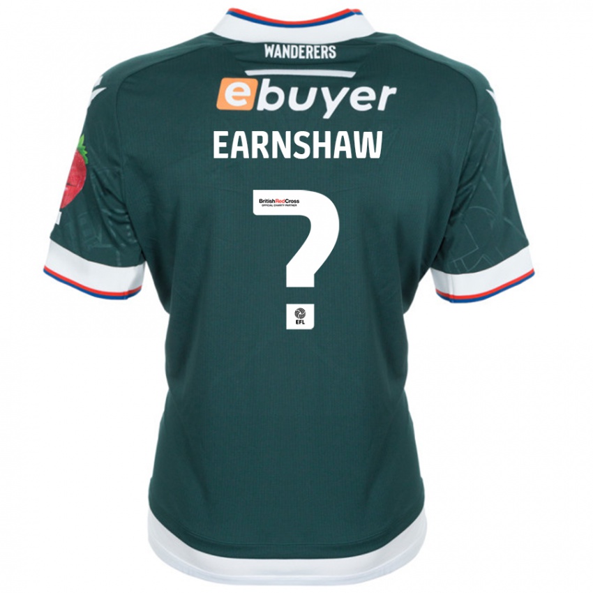 Niño Camiseta Lucy Earnshaw #0 Verde Oscuro 2ª Equipación 2024/25 La Camisa Chile