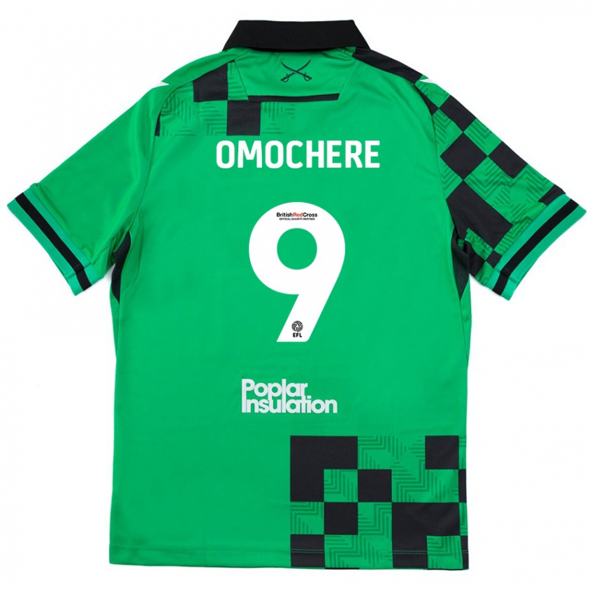 Niño Camiseta Promise Omochere #9 Verde Negro 2ª Equipación 2024/25 La Camisa Chile