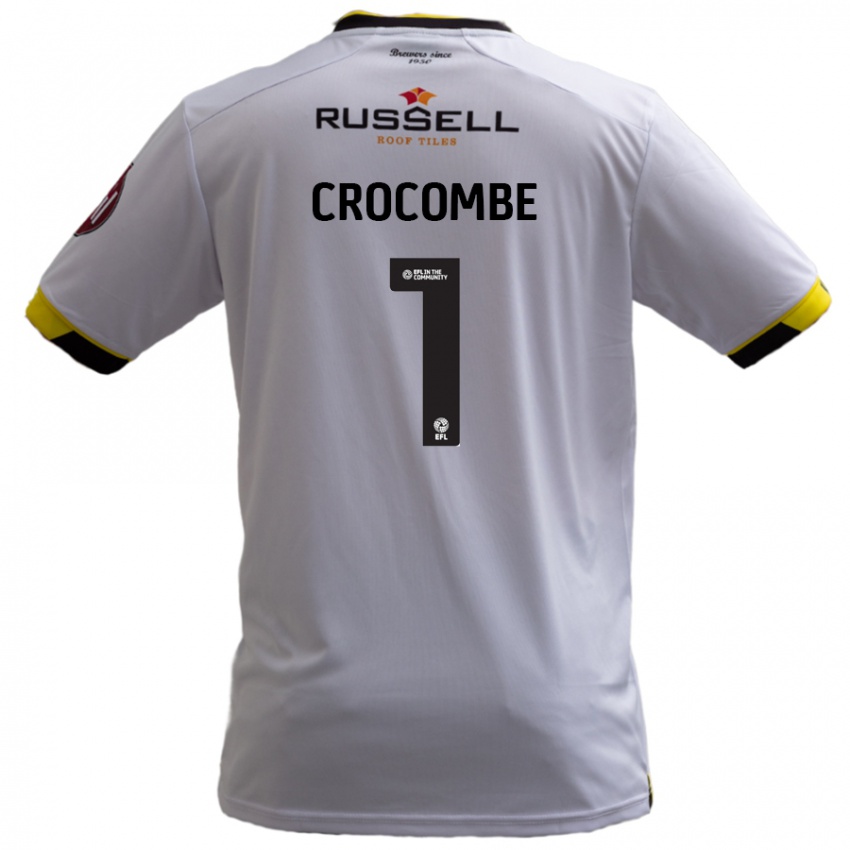 Niño Camiseta Max Crocombe #1 Blanco 2ª Equipación 2024/25 La Camisa Chile