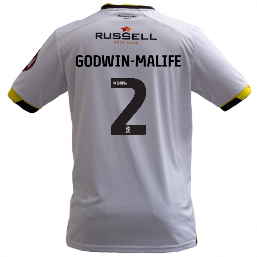 Niño Camiseta Udoka Godwin-Malife #2 Blanco 2ª Equipación 2024/25 La Camisa Chile