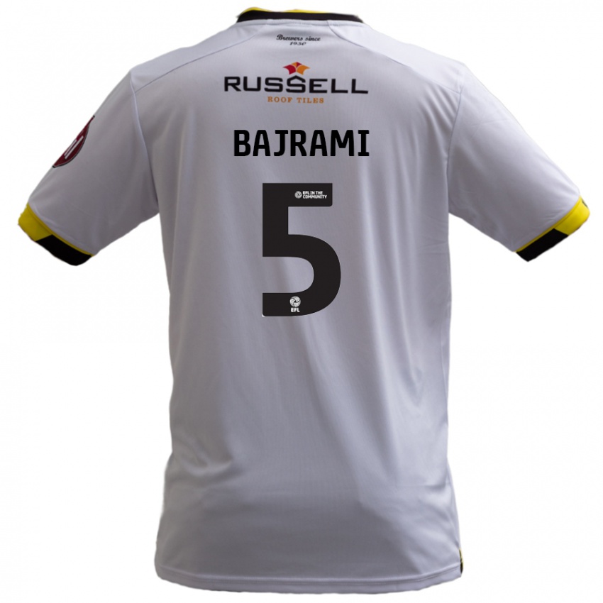 Niño Camiseta Geraldo Bajrami #5 Blanco 2ª Equipación 2024/25 La Camisa Chile