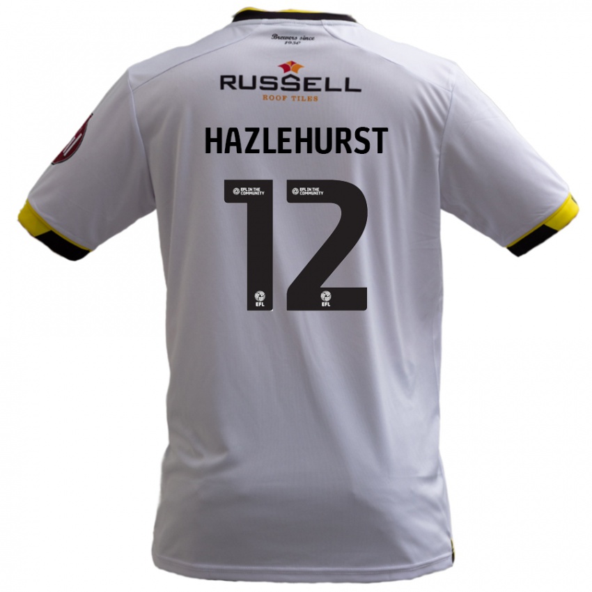 Niño Camiseta Jack Hazlehurst #12 Blanco 2ª Equipación 2024/25 La Camisa Chile