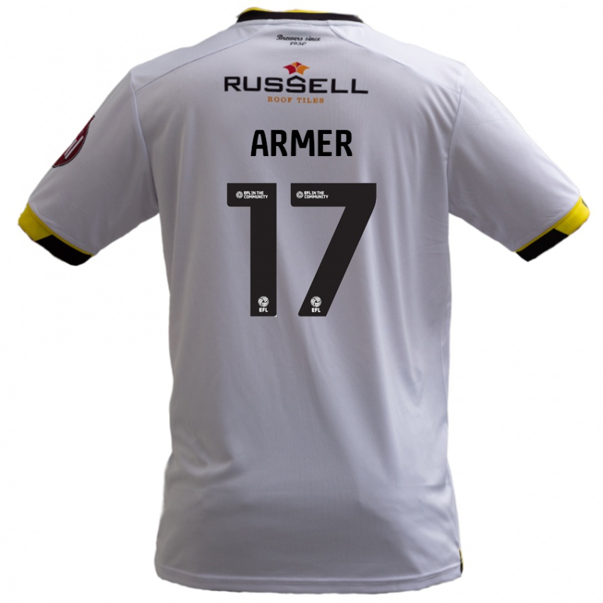 Niño Camiseta Jack Armer #17 Blanco 2ª Equipación 2024/25 La Camisa Chile