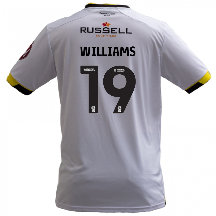 Niño Camiseta Dylan Williams #19 Blanco 2ª Equipación 2024/25 La Camisa Chile