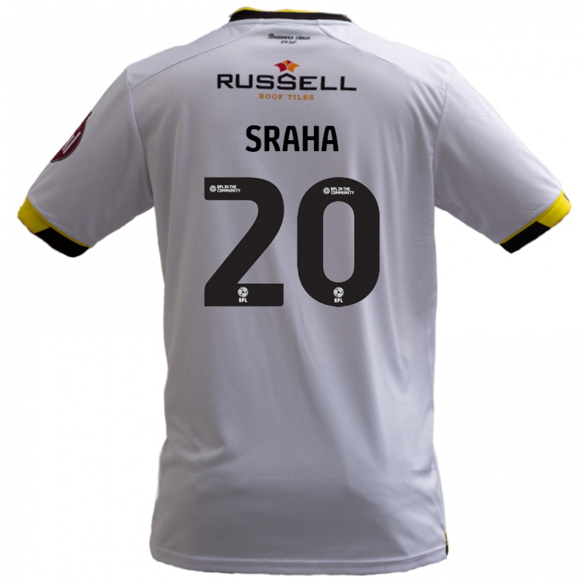 Niño Camiseta Jason Sraha #20 Blanco 2ª Equipación 2024/25 La Camisa Chile