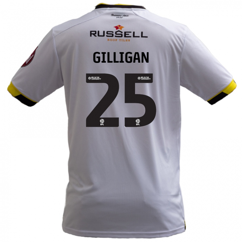 Niño Camiseta Ciaran Gilligan #25 Blanco 2ª Equipación 2024/25 La Camisa Chile