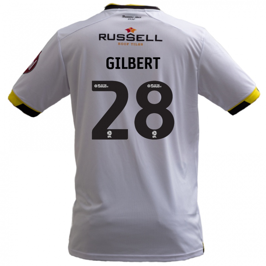 Niño Camiseta Cameron Gilbert #28 Blanco 2ª Equipación 2024/25 La Camisa Chile