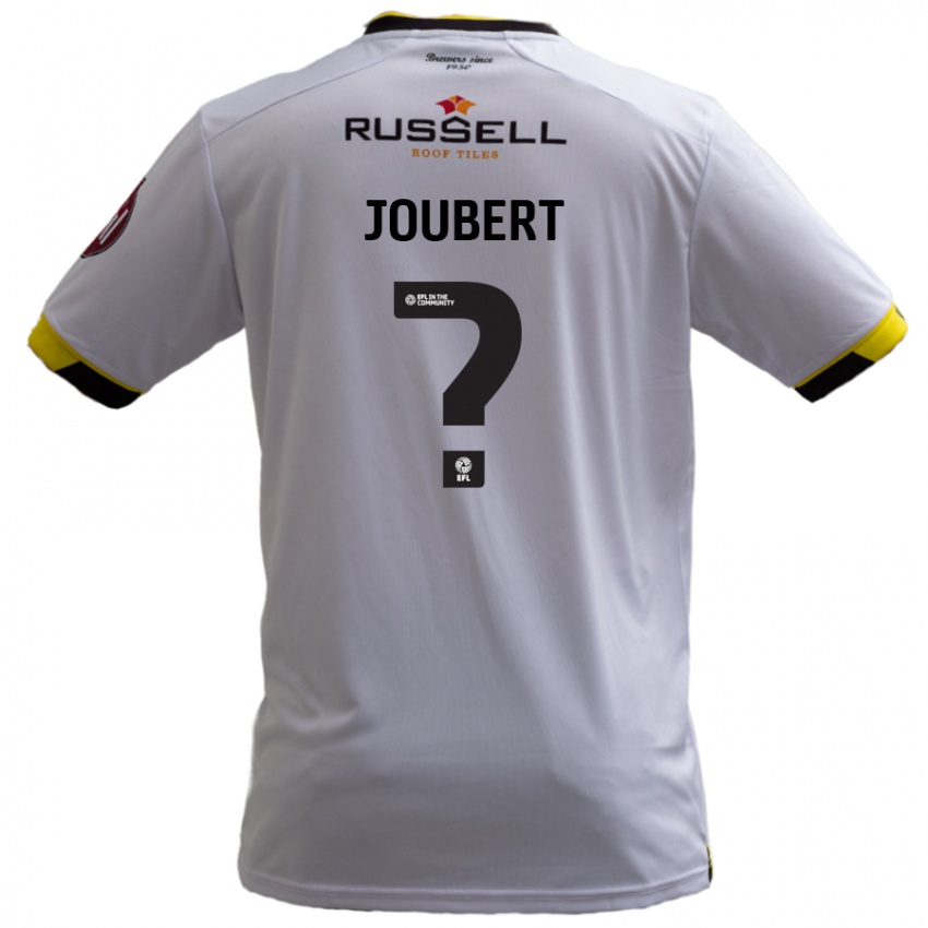 Niño Camiseta Lucas Joubert #0 Blanco 2ª Equipación 2024/25 La Camisa Chile