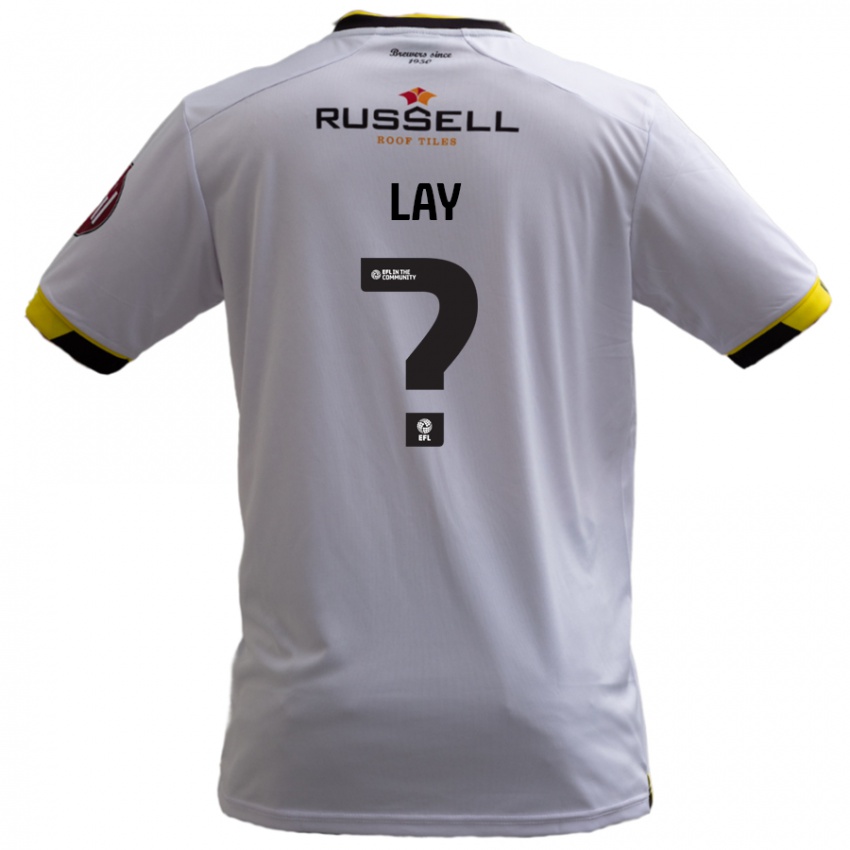 Niño Camiseta Matty Lay #0 Blanco 2ª Equipación 2024/25 La Camisa Chile