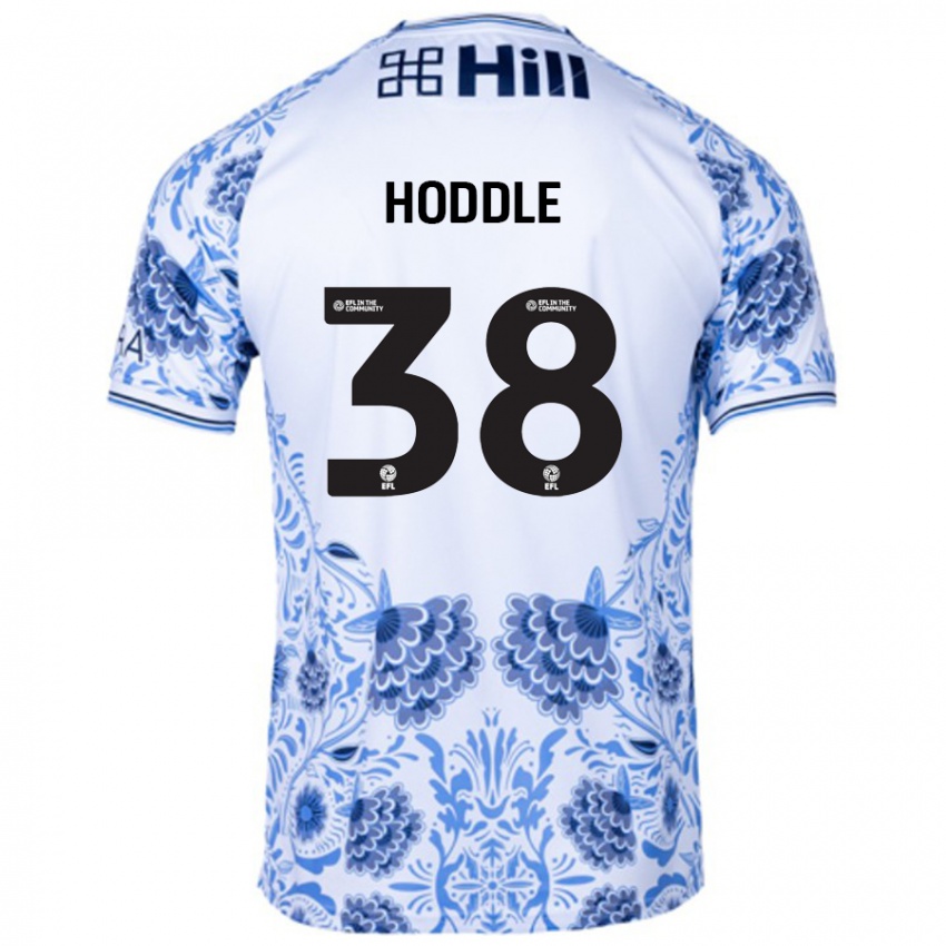 Niño Camiseta George Hoddle #38 Blanco Azul 2ª Equipación 2024/25 La Camisa Chile