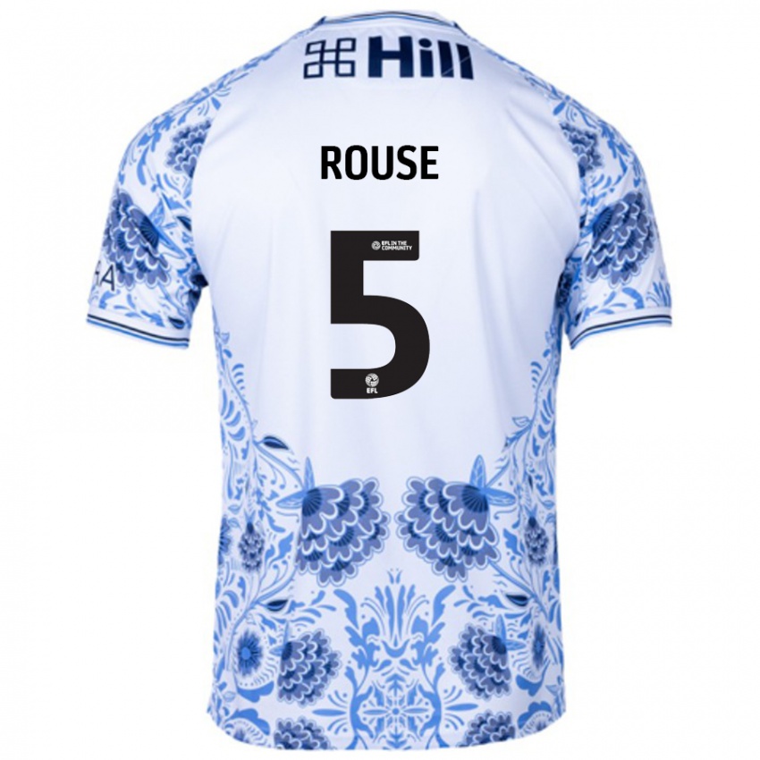 Niño Camiseta Lauren Rouse #5 Blanco Azul 2ª Equipación 2024/25 La Camisa Chile