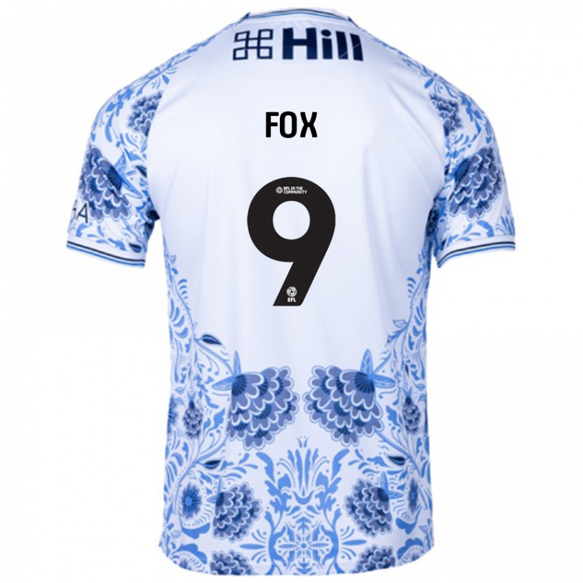 Niño Camiseta Ruth Fox #9 Blanco Azul 2ª Equipación 2024/25 La Camisa Chile