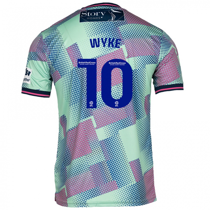 Niño Camiseta Charlie Wyke #10 Verde 2ª Equipación 2024/25 La Camisa Chile