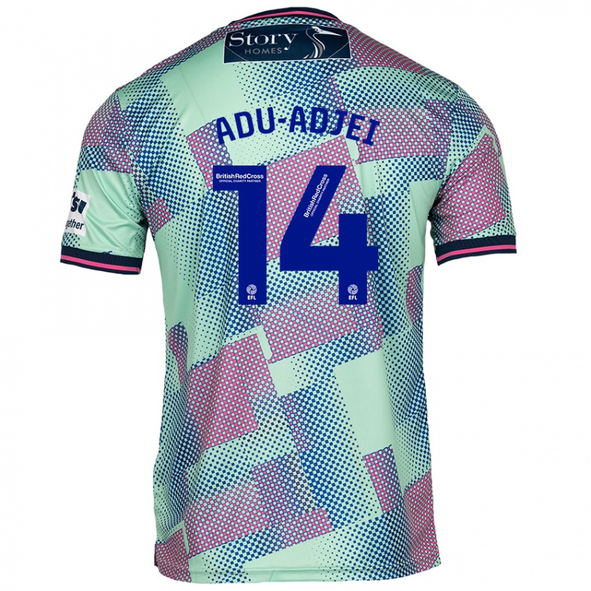 Niño Camiseta Daniel Adu-Adjei #14 Verde 2ª Equipación 2024/25 La Camisa Chile