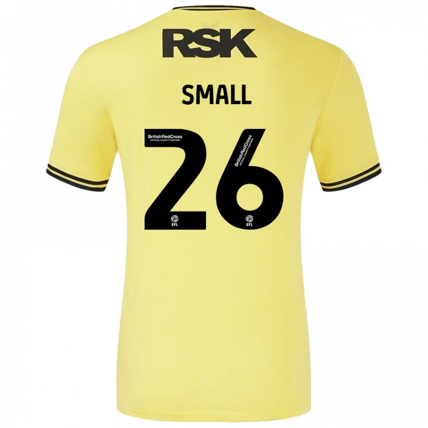 Niño Camiseta Thierry Small #26 Amarillo Negro 2ª Equipación 2024/25 La Camisa Chile