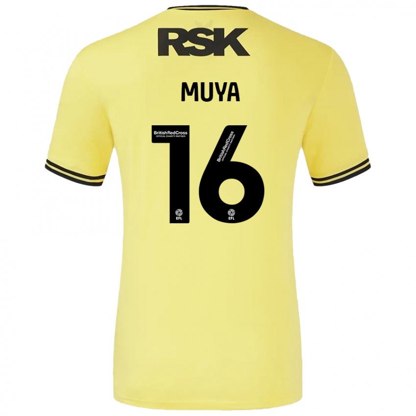 Niño Camiseta Karin Muya #16 Amarillo Negro 2ª Equipación 2024/25 La Camisa Chile