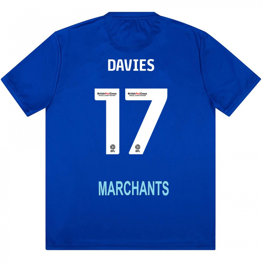 Niño Camiseta Annabel Davies #17 Verde 2ª Equipación 2024/25 La Camisa Chile