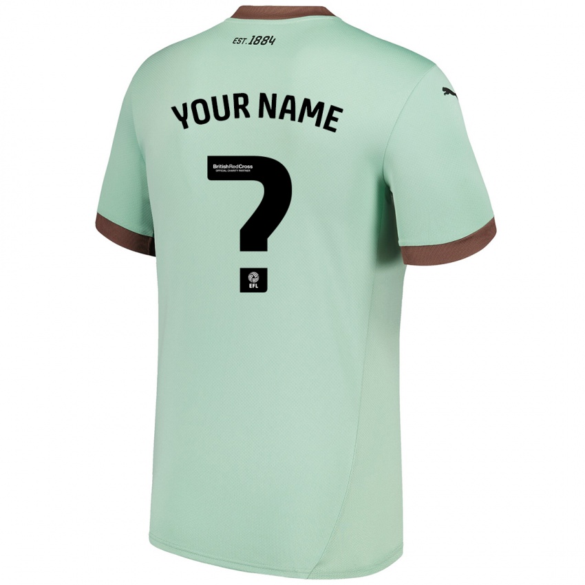 Niño Camiseta Su Nombre #0 Verde Pálido 2ª Equipación 2024/25 La Camisa Chile