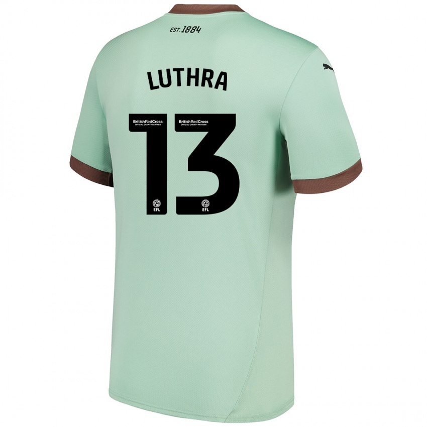 Niño Camiseta Rohan Luthra #13 Verde Pálido 2ª Equipación 2024/25 La Camisa Chile