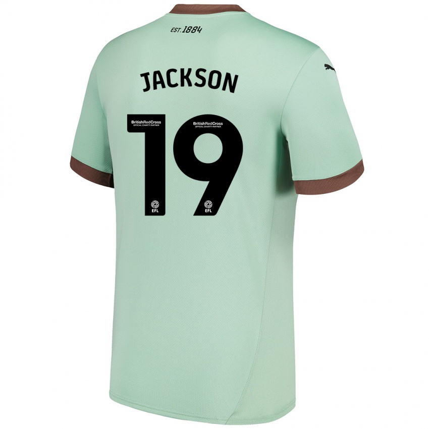 Niño Camiseta Kayden Jackson #19 Verde Pálido 2ª Equipación 2024/25 La Camisa Chile