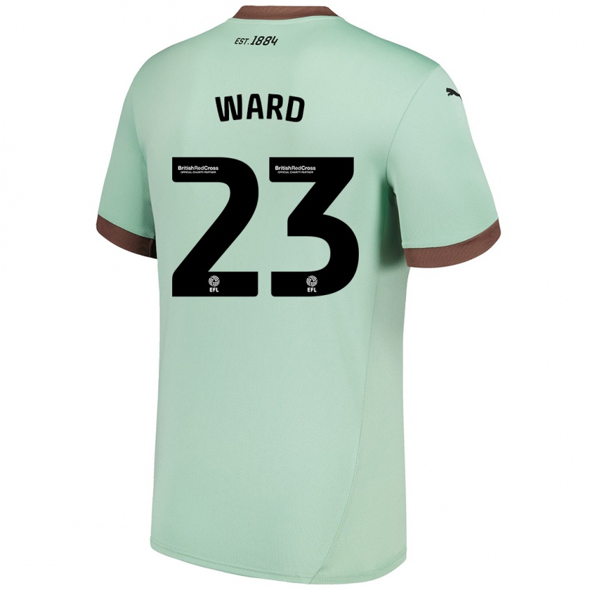 Niño Camiseta Joe Ward #23 Verde Pálido 2ª Equipación 2024/25 La Camisa Chile