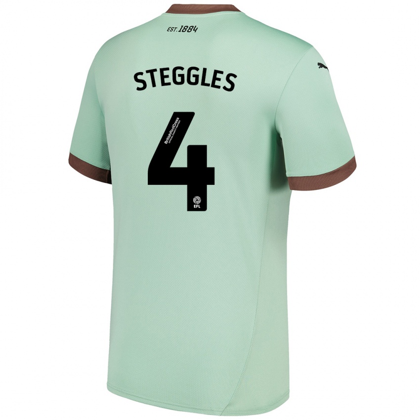 Niño Camiseta Charlotte Steggles #4 Verde Pálido 2ª Equipación 2024/25 La Camisa Chile