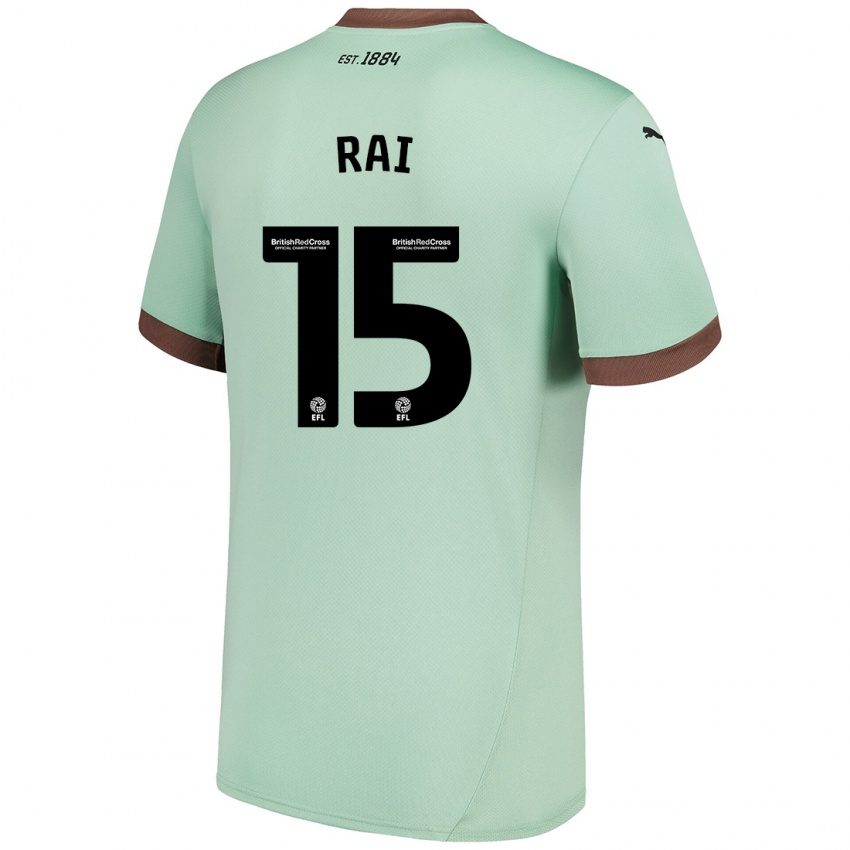 Niño Camiseta Kira Rai #15 Verde Pálido 2ª Equipación 2024/25 La Camisa Chile