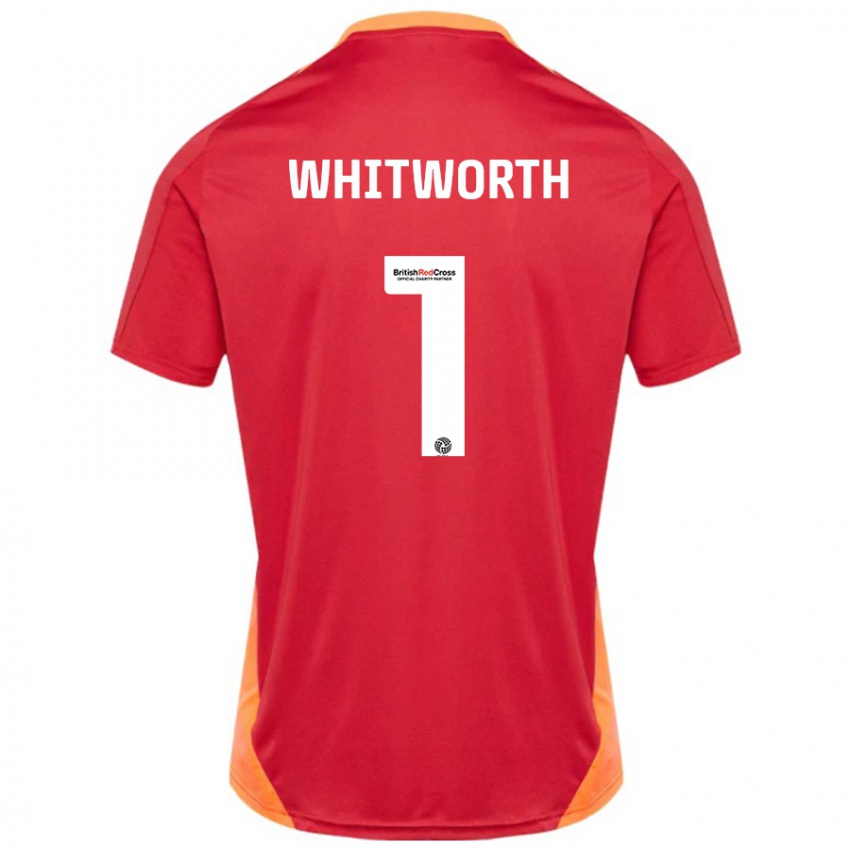 Niño Camiseta Joe Whitworth #1 Azul Blanquecino 2ª Equipación 2024/25 La Camisa Chile