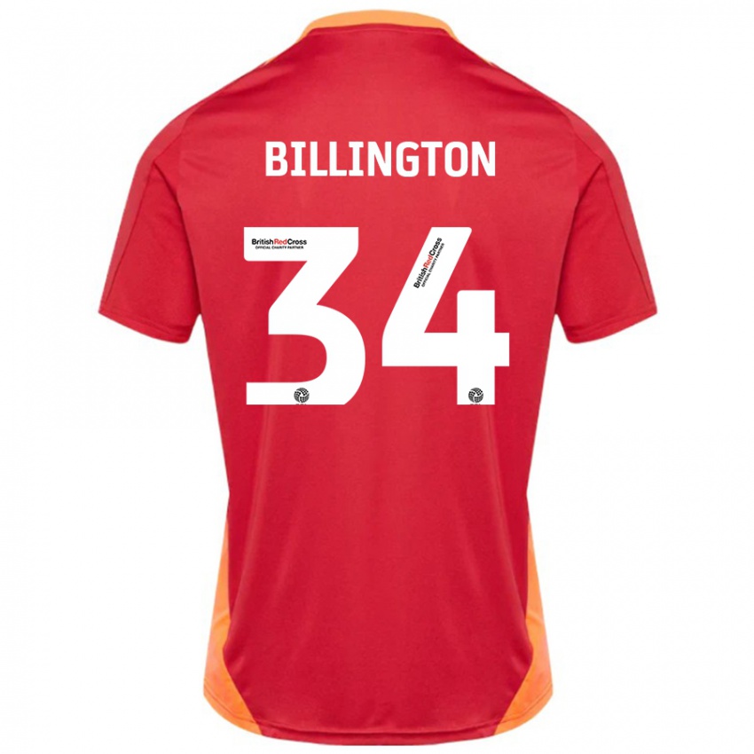 Niño Camiseta Gabe Billington #34 Azul Blanquecino 2ª Equipación 2024/25 La Camisa Chile