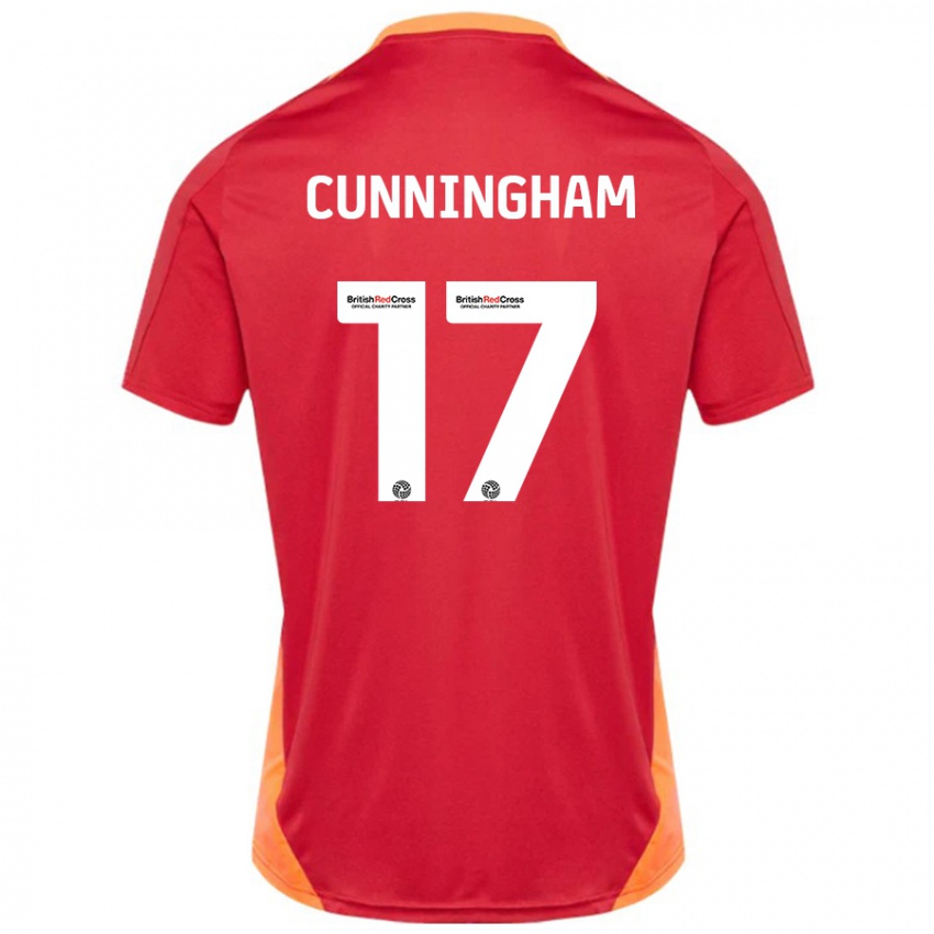 Niño Camiseta Zoe Cunningham #17 Azul Blanquecino 2ª Equipación 2024/25 La Camisa Chile