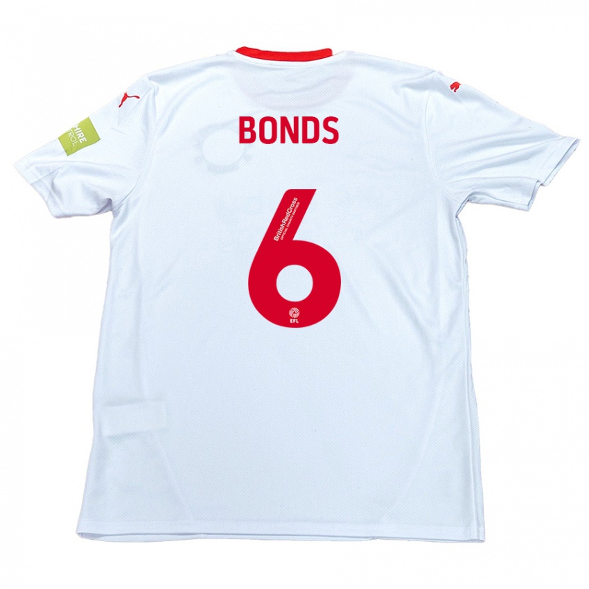 Niño Camiseta Elliot Bonds #6 Blanco 2ª Equipación 2024/25 La Camisa Chile