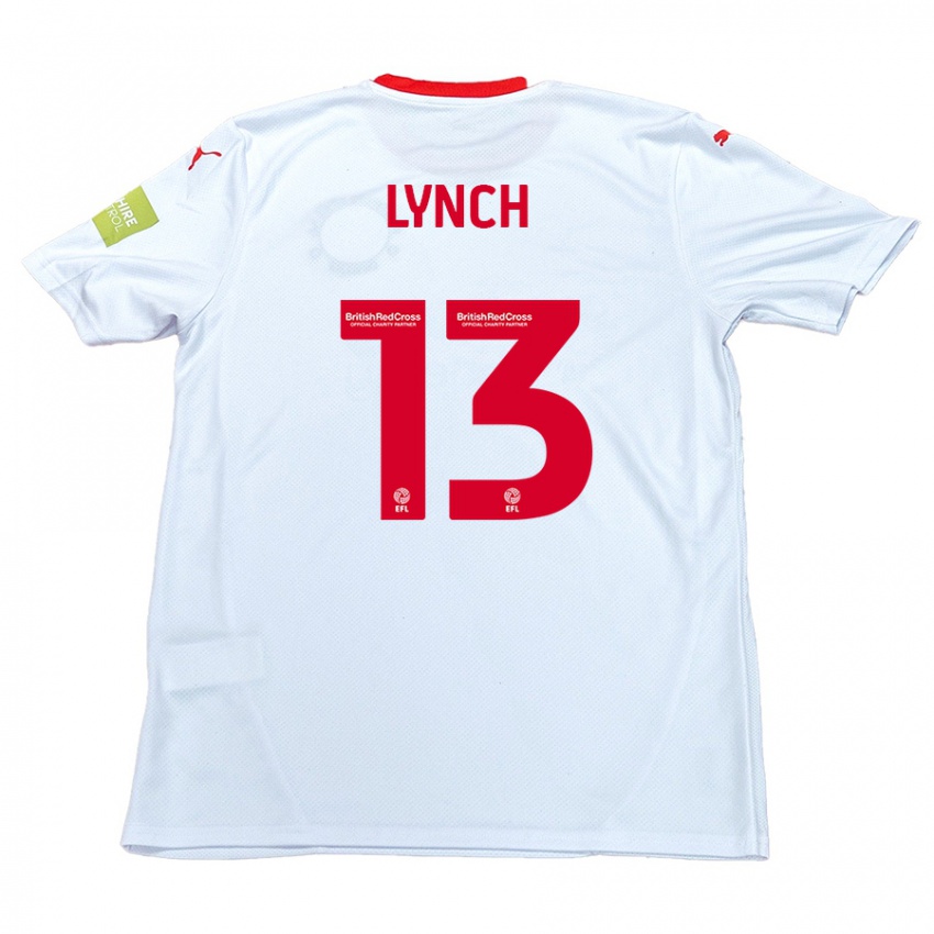 Niño Camiseta Jay Lynch #13 Blanco 2ª Equipación 2024/25 La Camisa Chile