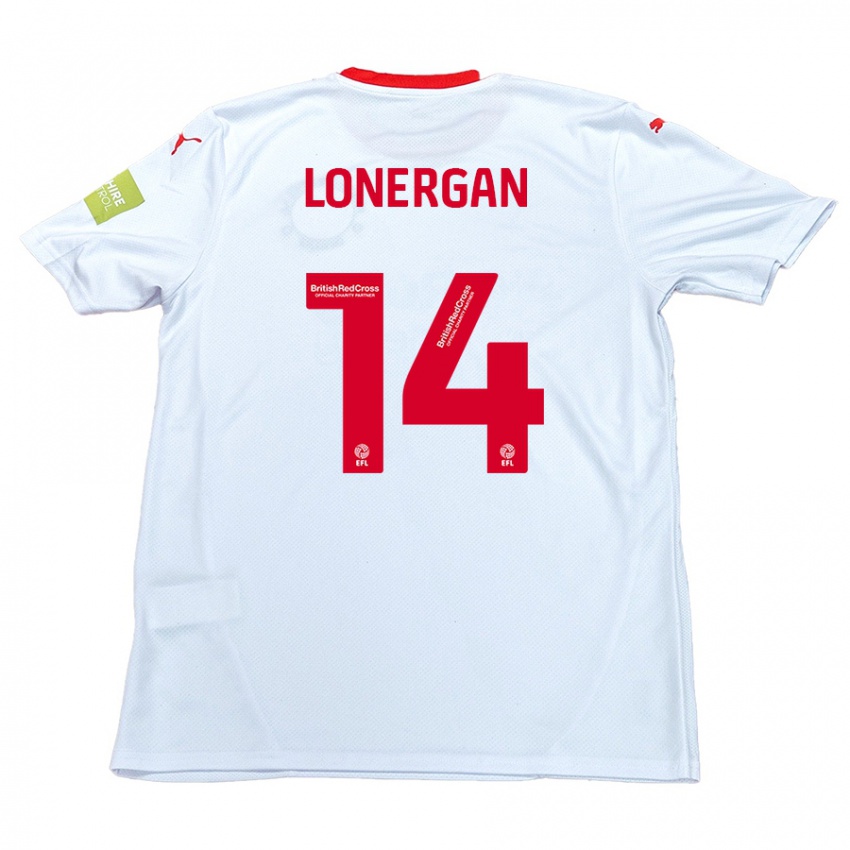 Niño Camiseta Tommy Lonergan #14 Blanco 2ª Equipación 2024/25 La Camisa Chile