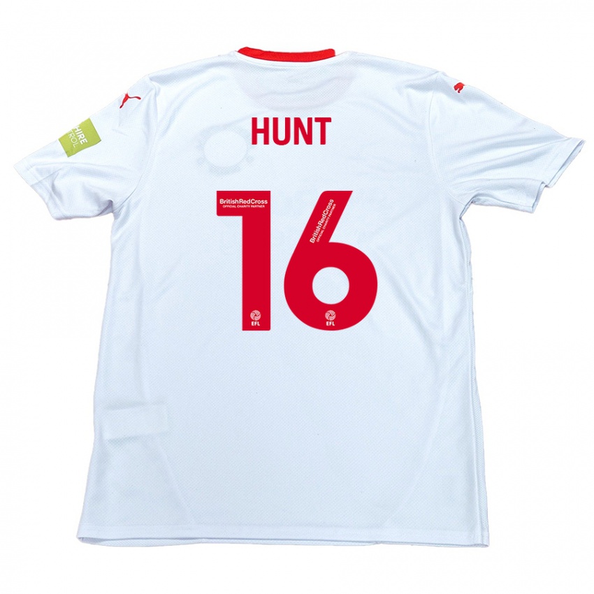 Niño Camiseta Mackenzie Hunt #16 Blanco 2ª Equipación 2024/25 La Camisa Chile