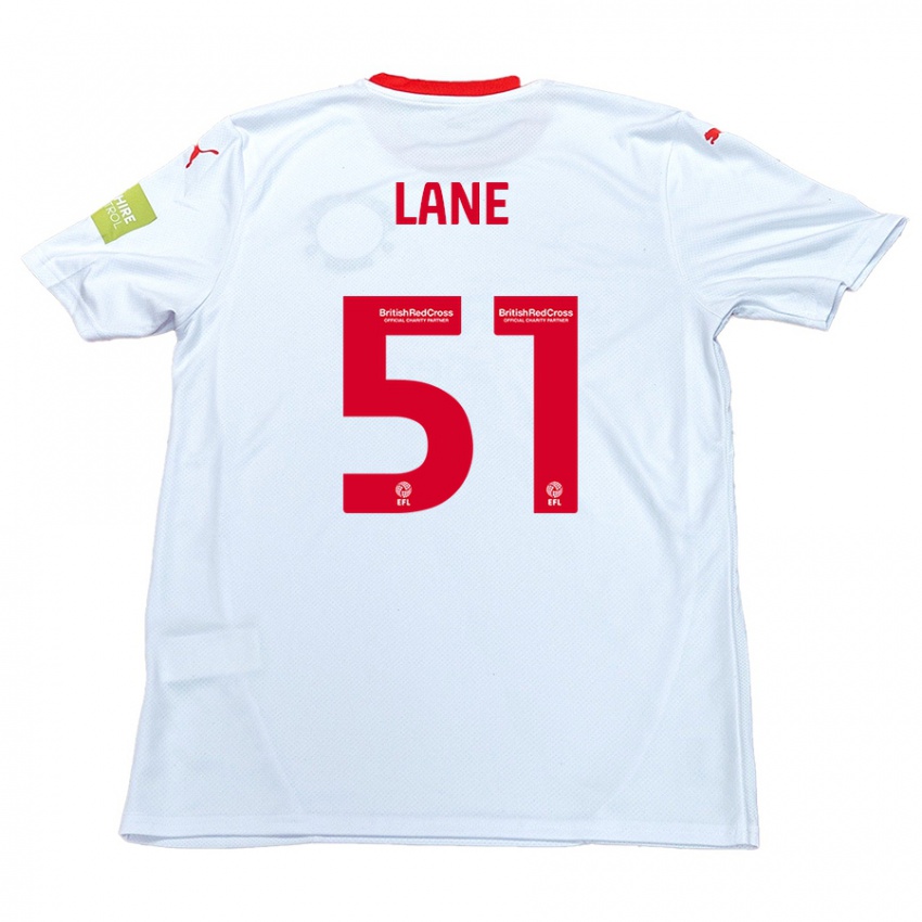 Niño Camiseta Mikey Lane #51 Blanco 2ª Equipación 2024/25 La Camisa Chile