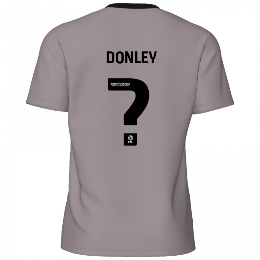 Niño Camiseta Jamie Donley #0 Gris 2ª Equipación 2024/25 La Camisa Chile