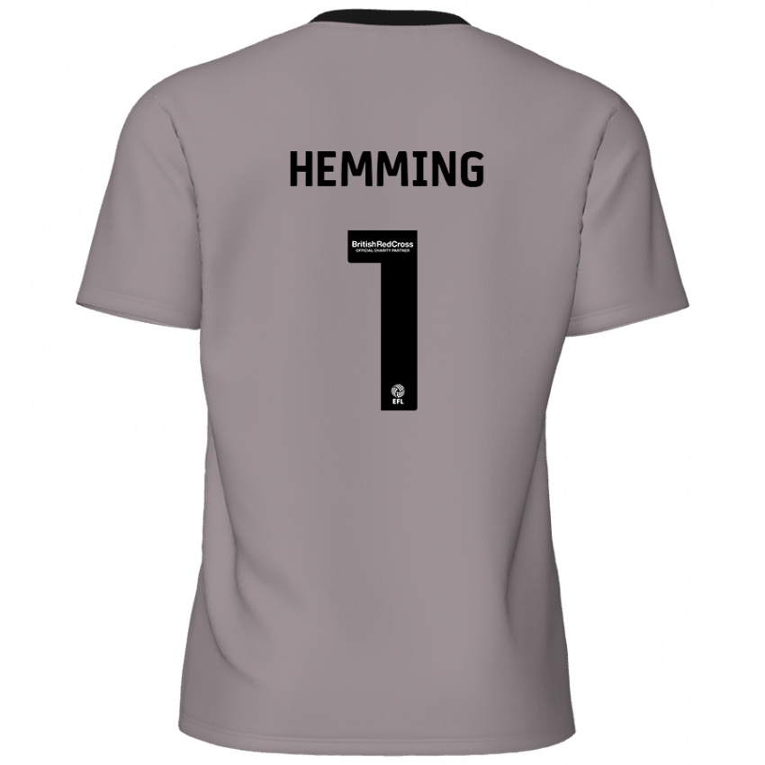 Niño Camiseta Zach Hemming #1 Gris 2ª Equipación 2024/25 La Camisa Chile