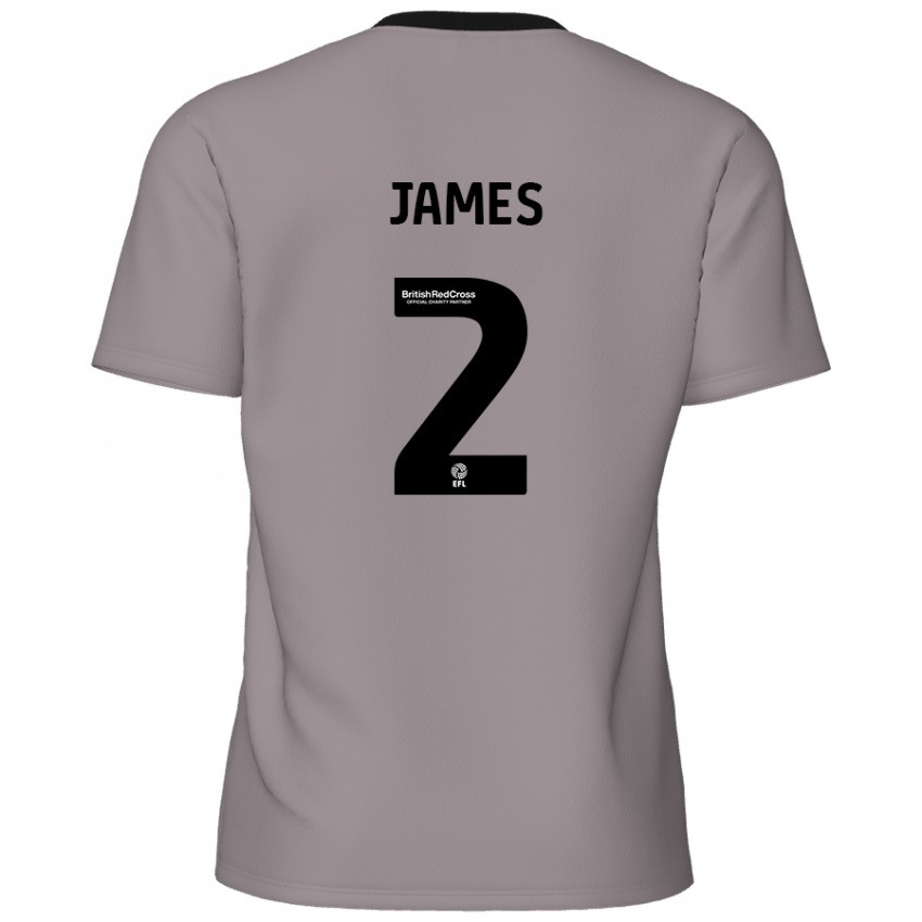 Niño Camiseta Tom James #2 Gris 2ª Equipación 2024/25 La Camisa Chile