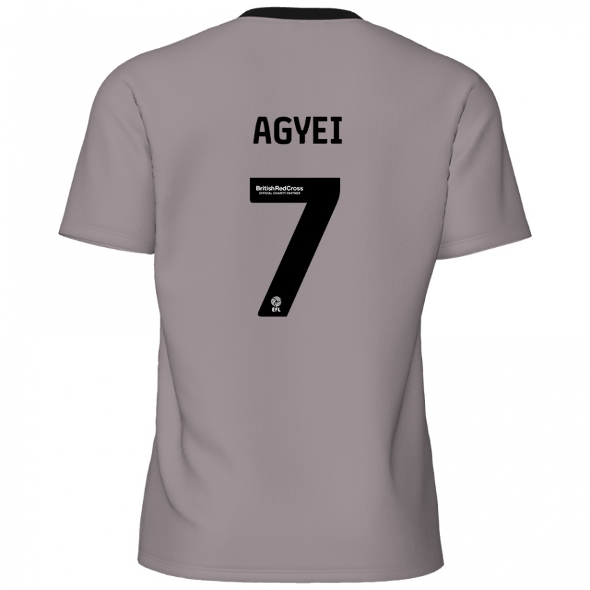 Niño Camiseta Dan Agyei #7 Gris 2ª Equipación 2024/25 La Camisa Chile