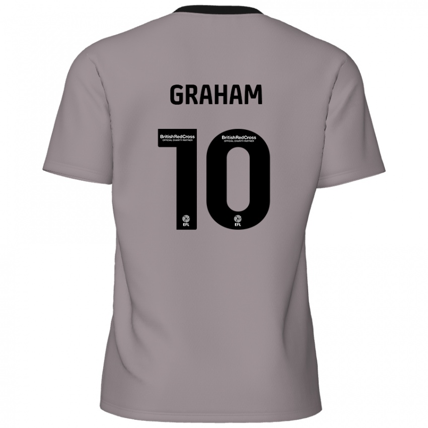 Niño Camiseta Jordan Graham #10 Gris 2ª Equipación 2024/25 La Camisa Chile