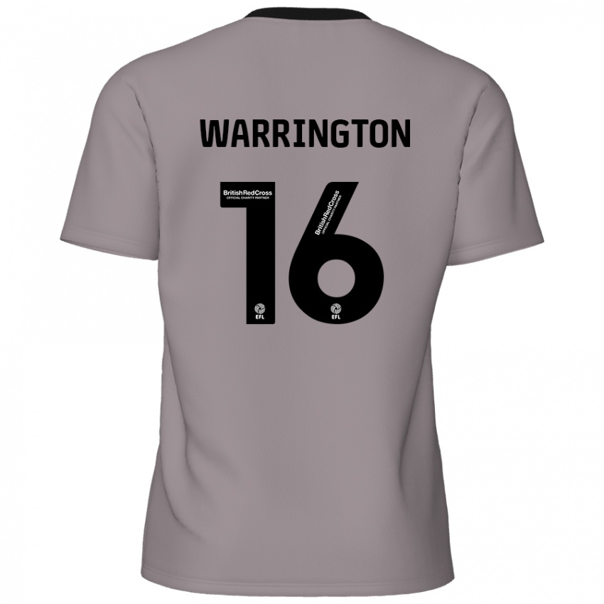 Niño Camiseta Lewis Warrington #16 Gris 2ª Equipación 2024/25 La Camisa Chile