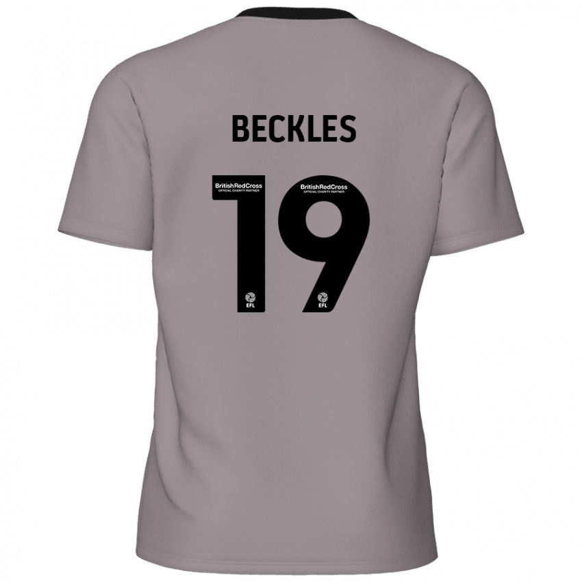 Niño Camiseta Omar Beckles #19 Gris 2ª Equipación 2024/25 La Camisa Chile