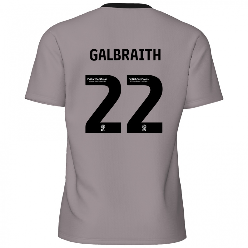 Niño Camiseta Ethan Galbraith #22 Gris 2ª Equipación 2024/25 La Camisa Chile