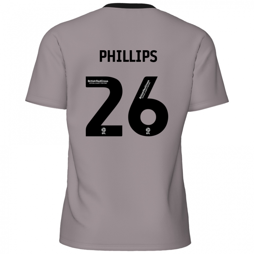 Niño Camiseta Noah Phillips #26 Gris 2ª Equipación 2024/25 La Camisa Chile