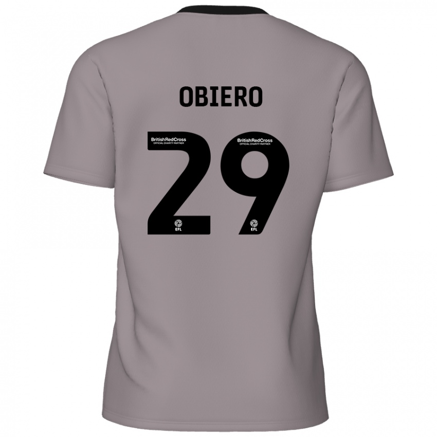 Niño Camiseta Zech Obiero #29 Gris 2ª Equipación 2024/25 La Camisa Chile